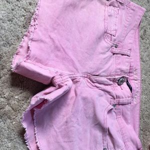 AE pink shorts